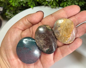 Ocean Jasper Crystals | Ocean Jasper Bundle | Ocean Jasper Palm Stones  | Ocean Jasper Palm Stone Bundle | Ocean Jasper Stones