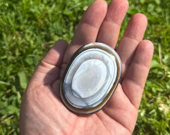 Owyhee Blue Opal Crystals | Owyhee Blue Opal Cookie Palms | Owyhee Blue Opal Palm Stones | Owyhee Blue Opal Crystal Palm Stones