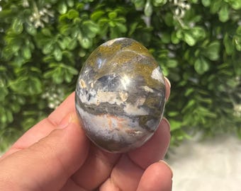 Ocean Jasper Crystal  | Ocean Jasper Palm Stone | Ocean Jasper Crystal Palm Stone