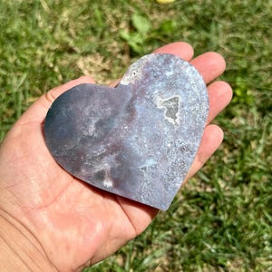 Ocean Jasper Heart Carving | Ocean Jasper Crystal Heart | Ocean Jasper Heart | Ocean Jasper Crystal