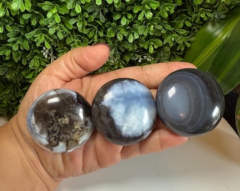 Owyhee Blue Opal Crystals | Owyhee Blue Opal Cookie Palms | Owyhee Blue Opal Palm Stones | Owyhee Blue Opal Crystal Palm Stones