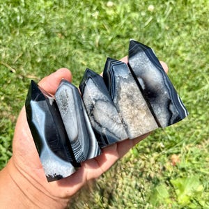 Black Onyx Points | Black Onyx Crystal Points