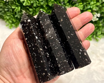 Cristal de obsidiana galáctica / Cristal de obsidiana de hielo / Puntos de obsidiana de hielo / Puntos de obsidiana de hielo / Puntos de obsidiana galáctica / Puntos de obsidiana galáctica