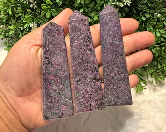 Ruby Kyanite Points | Ruby Kyanite Crystal Points | Ruby Kyanite Crystals | Ruby Kyanite | UV Reactive Ruby Kyanite Points | UV Reactive