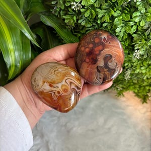 Large Banded Sardonyx Palm Stones | (You Pick)