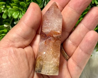 Red Fire Quartz Crystal Point | Fire Quartz Crystal Point
