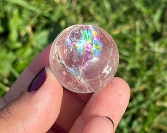 Rainbow Clear Quartz Spheres | Clear Quartz Spheres | Clear Quartz Cryatals | Clear Quartz Crystal Spheres
