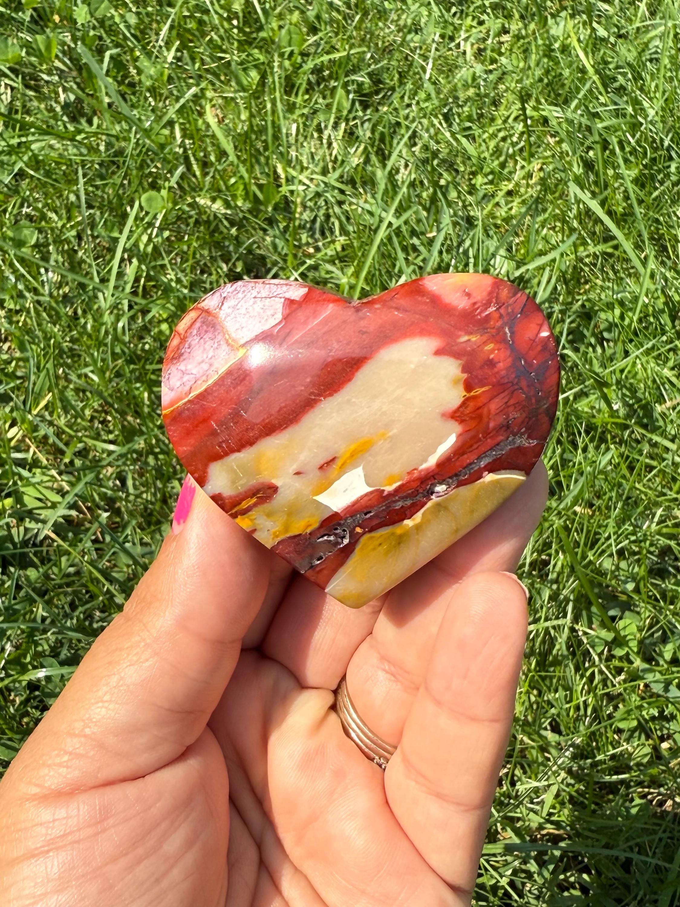 Mookaite Jasper Heart | Mookaite Jasper Crystal | Mookaite Jasper