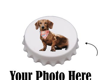 Personalized Photo Fridge Magnet Bottle Opener: Customizable Gift