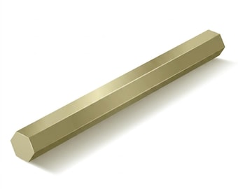 Solid Brass Hexagon Bar Rod – DIY Crafts, Models, Industrial Projects