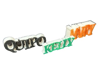 Personalized 3D Printed Game Pawn: Hand-Painted Custom Name Token