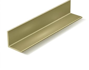 Solid Brass L Angle Bar – Seamless Metal for Crafts, Models, Projects