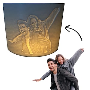 Personalisierte 3D gedruckte Nacht Foto Lampe - anpassbare 3D gedruckte Bild / Lithophan - Kerze inklusive-Nacht Lampe-Foto Display-Wohnkultur