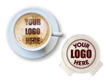Personalized Coffee Stencil: Custom Logo Latte Art, Barista Tool