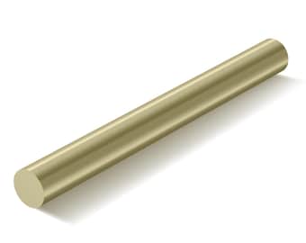 Brass Round Bar - Solid Brass Rod for DIY Crafts, Models and Industrial Projects