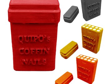 Personalized Cigarette Case – 3D Printed 'Coffin Nails' Design