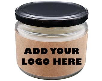 Personalized Logo Candle: Custom Soy Wax Candle for Branding & Events