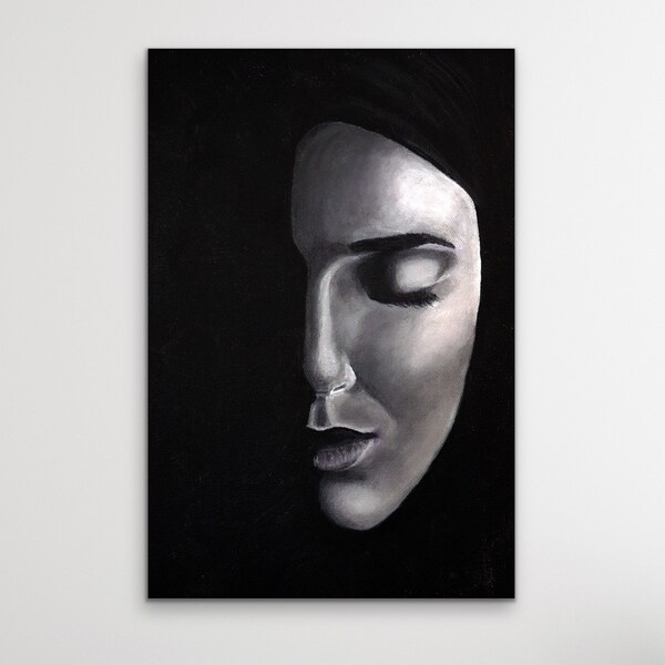 Woman Face Painting Etsy