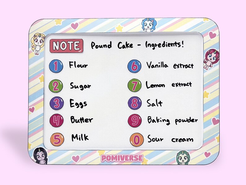 Printable White Board digital Files easy to Make White Board, Non ...
