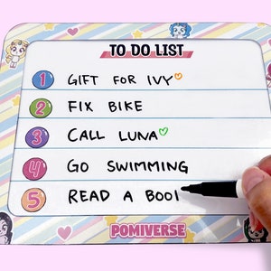 Printable White Board (Digital files) -Easy to Make White Board, Non-Magnetic Dry Erase Board, Hand-made  Dry Erase Pad, DIY Whiteboard PDF