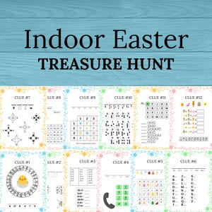 Easter Treasure Hunt: Indoor Scavenger Hunt Game (Digital Download)