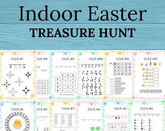 Easter Treasure Hunt: Indoor Scavenger Hunt Game (Digital Download)