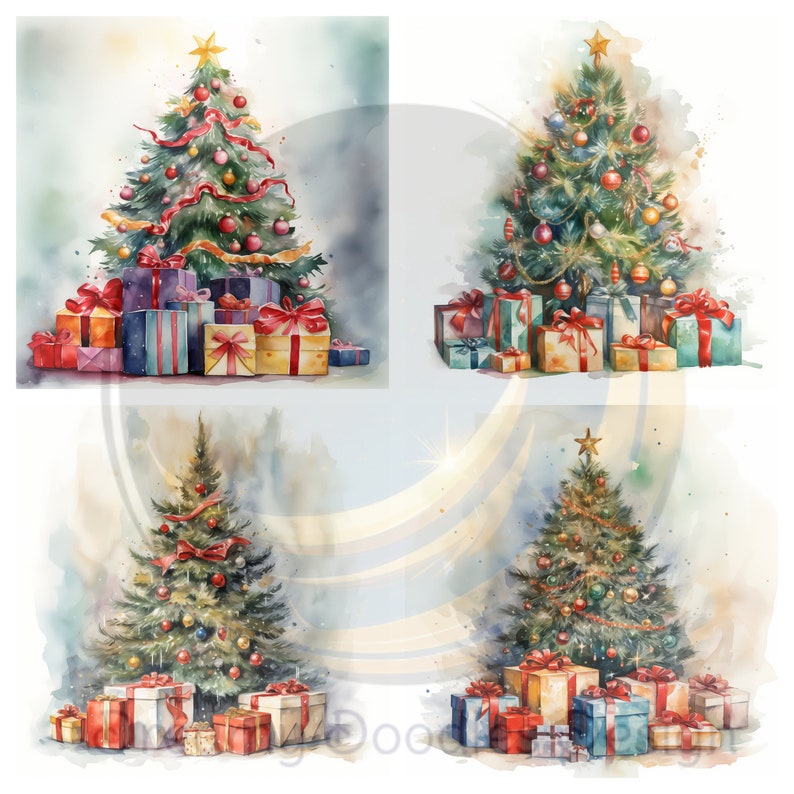 Christmas Tree Clipart Etsy