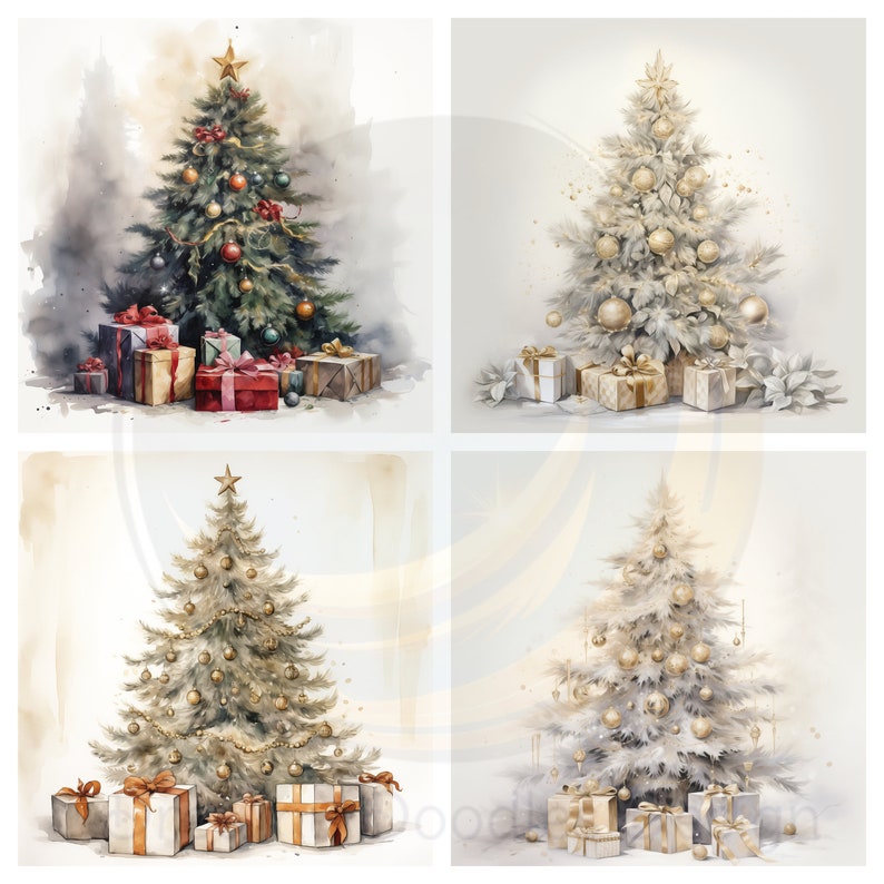 Christmas Tree Clipart Etsy