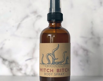 Witch Bitch Body Spray | Seven Sassy Sirens | Fun Gift | Handmade | Snarky | Phthalate Free | Body Mist | Perfume | Perfume For Women