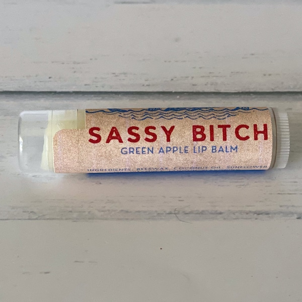 Sassy Bitch Lip Balm | Seven Sassy Sirens | Fun Gift | Handmade | Snarky | All Natural | Flavored