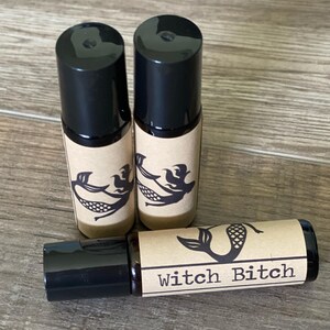 Witch Bitch Fragrance Roller | Seven Sassy Sirens | Fun Gift | Handmade | Snarky | Phthalate Free | Travel Perfume | Roll On Perfume