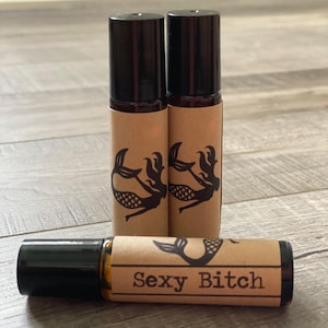 Sexy Bitch Fragrance Roller | Seven Sassy Sirens | Fun Gift | Handmade | Snarky | Phthalate Free | Travel Perfume | Roll On Perfume