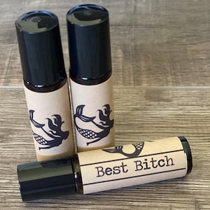 Best Bitch Fragrance Roller | Seven Sassy Sirens | Fun Gift | Handmade | Snarky | Phthalate Free | Travel Perfume | Roll On Perfume