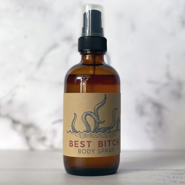 Best Bitch Body Spray | Seven Sassy Sirens | Fun Gift | Handmade | Snarky | Phthalate Free | Body Mist | Perfume | Perfume For Women