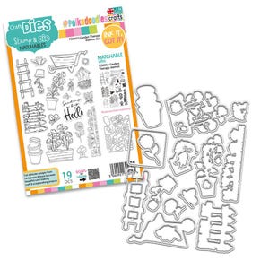 Matrices de découpe Garden Therapy Outline pour la fabrication de cartes, l'artisanat, le scrapbooking, les techniques mixtes.