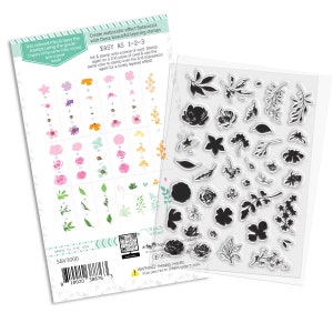 Wildflower Botanicals Gelaagdheidskaarten maken Craft duidelijke stempels