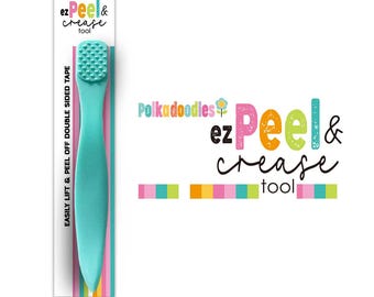 EZ Peel and Crease tape liner lifter tool - essential Craft Tool for removing adhesive, bone folder, card making, crafts, scrapbooking