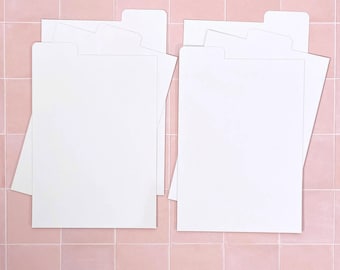 Cling and Store LARGE White Tab Dividers for ultimate organisation for craft supplies