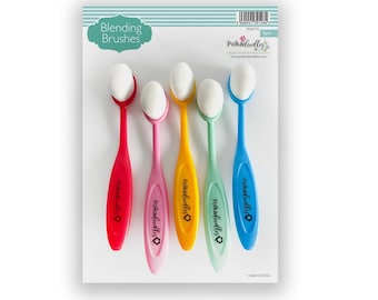 Ink Blending stencil brushes for card making and crafting - 5 pack