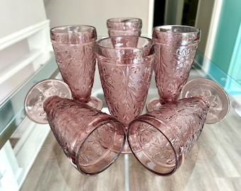 Home Interiors Tiara Sandwich Pattern Amethyst Dishes - Etsy