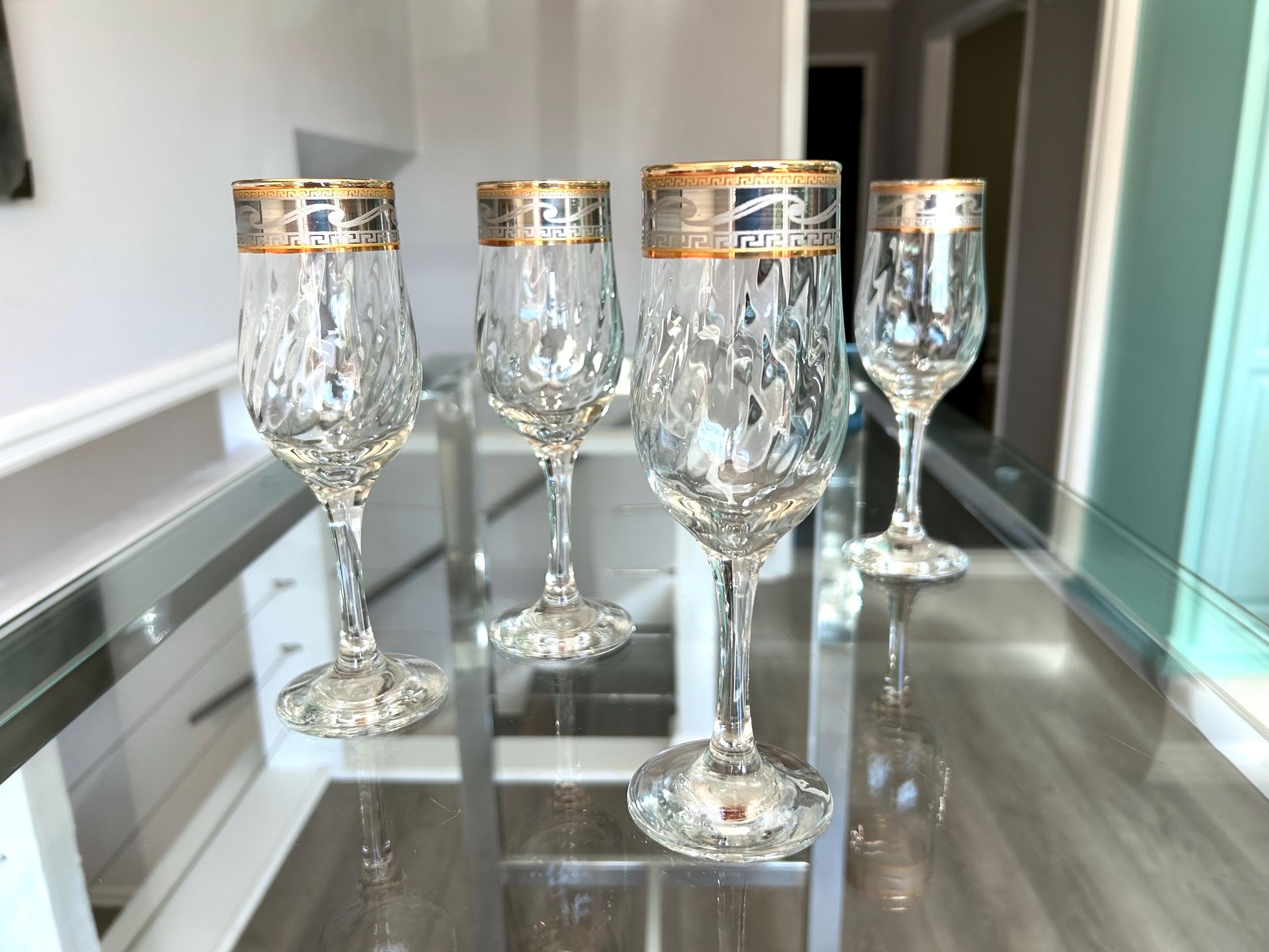Cristalleria Fumo Champagne Glasses - Etsy