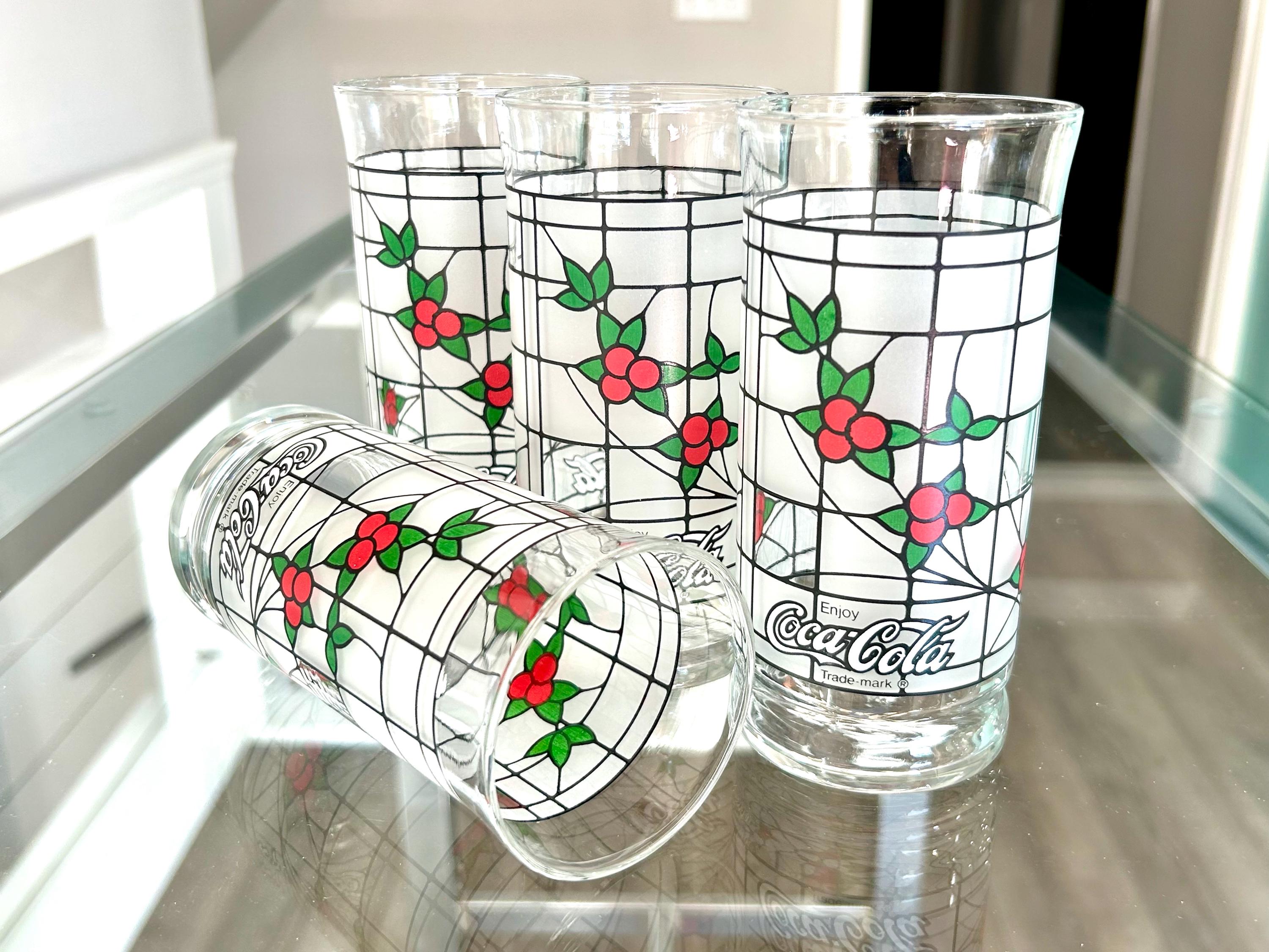 3 Coca Cola Glasses - Etsy