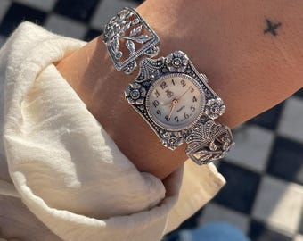 Sterling Silver Vivani Quartz Watch - Etsy display picture 2