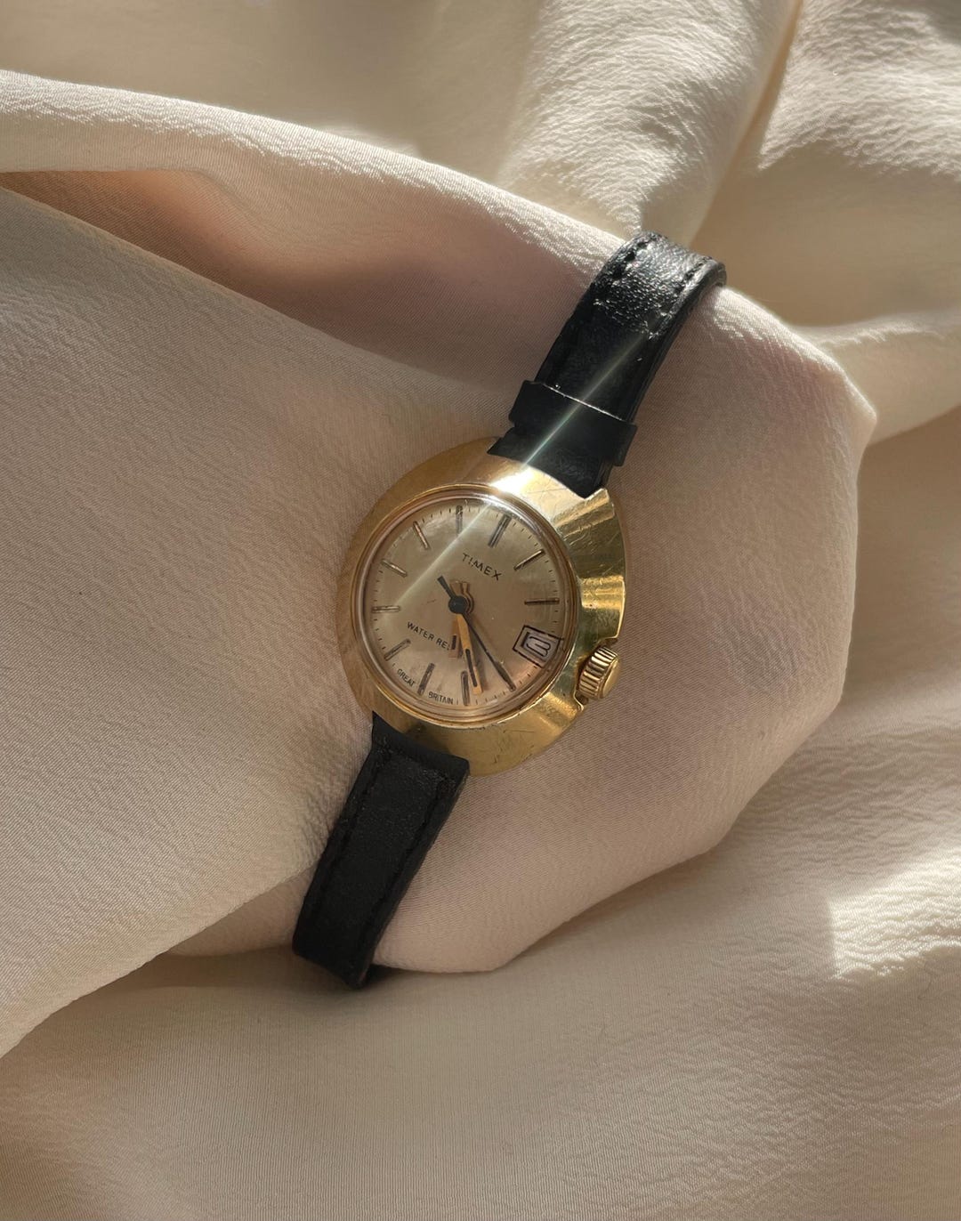 Art Deco Timex Damenuhr Alt Savonette Taschenuhr Goldene