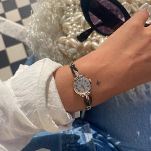 Reloj de cóctel Valex vintage de los años 50: Reloj de pulsera para mujer chapado en oro estilo Art Déco