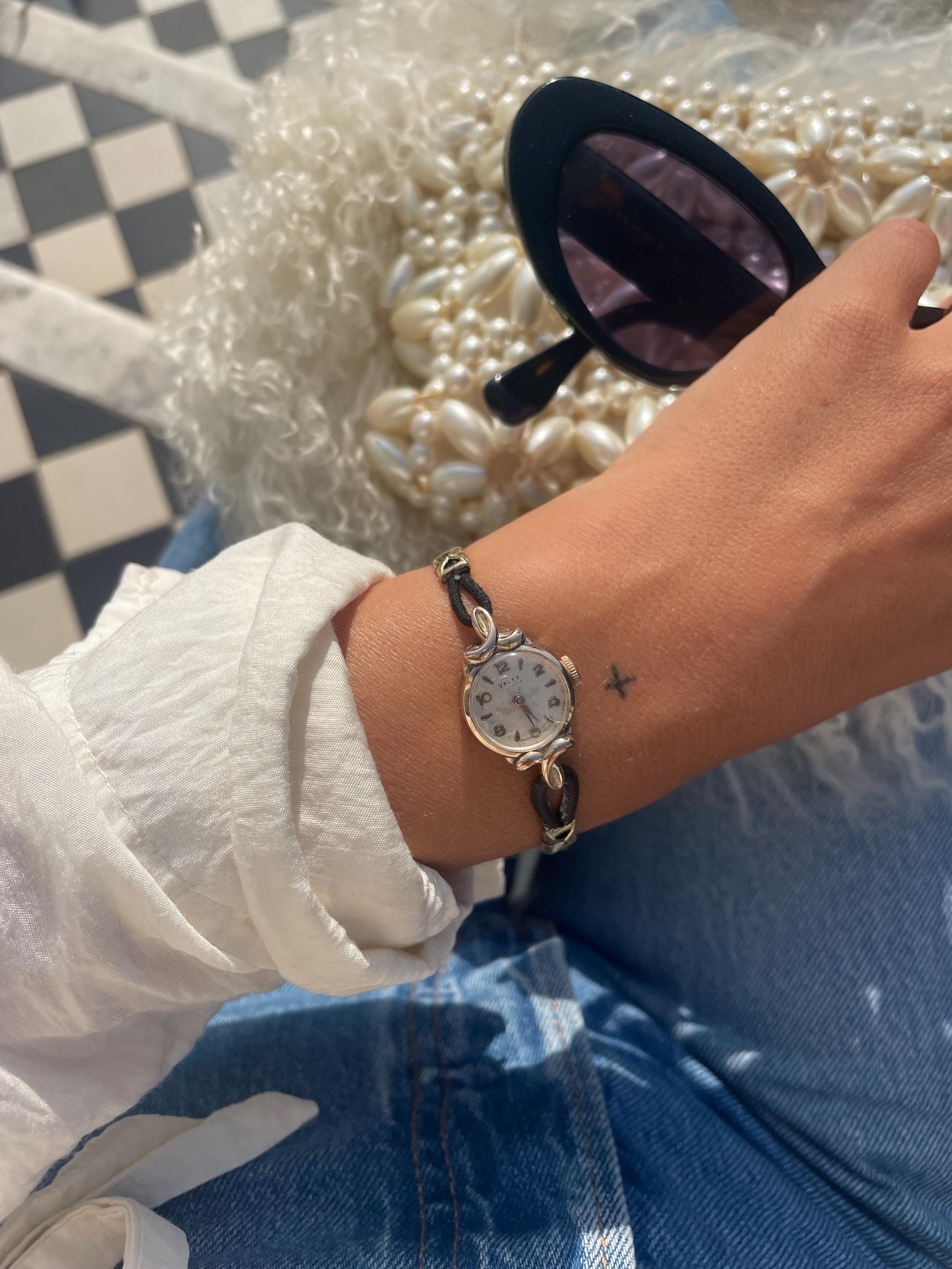 Raro reloj de pulsera Art Déco vintage de los años 50 con 15 joyas