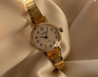 Vintage 14kt Gold Stamped Gervais 17 Jewel Ladies Watch  display picture 2