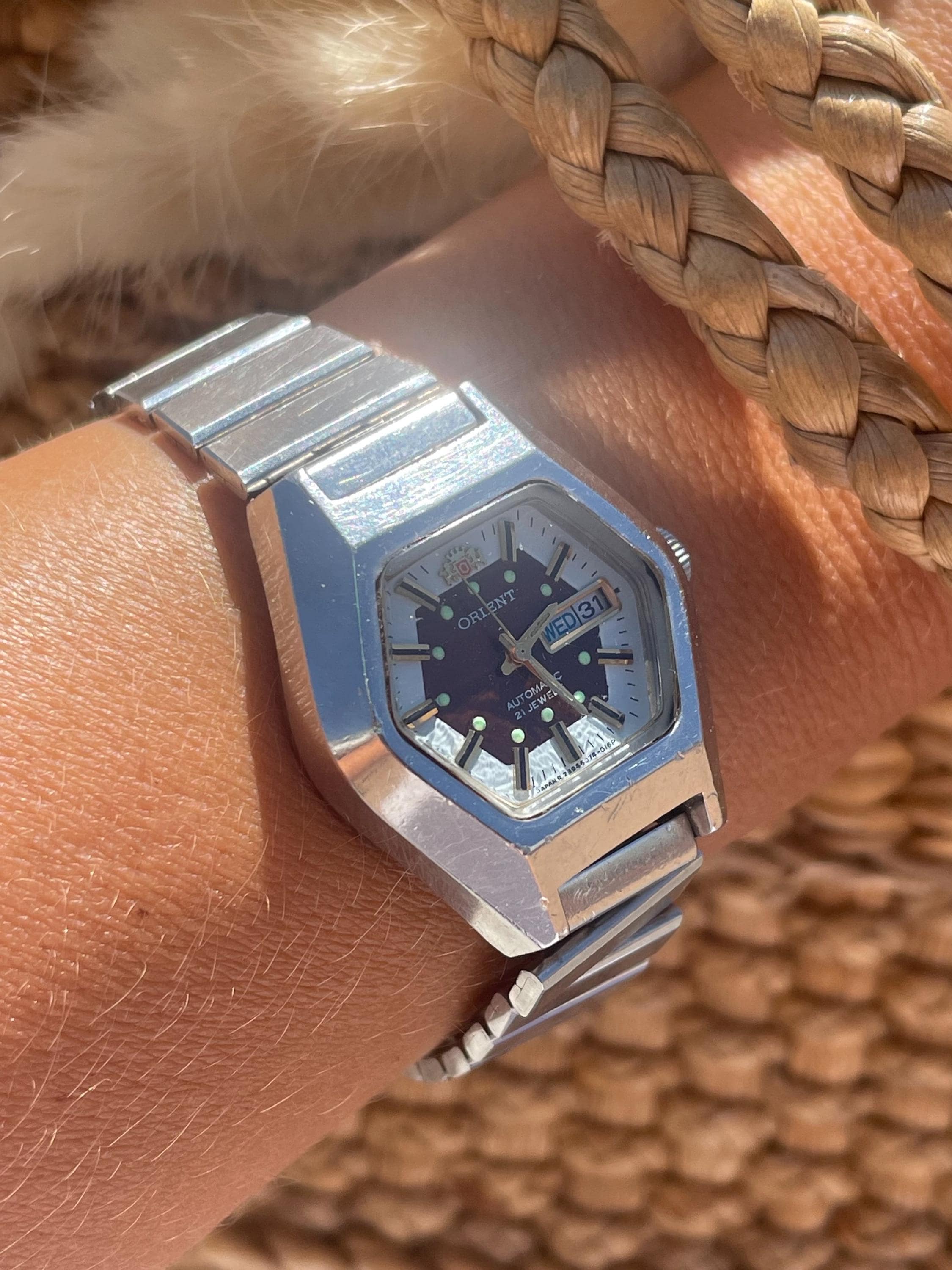 Dainty Hexagon Ladies Quartz Wrist Watch Stainless Steel Band Fashion Analog Sunlifex Women main image 4