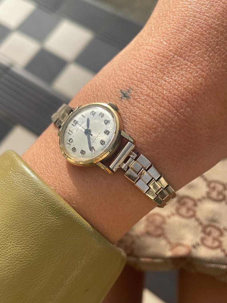 Vintage Accurist Ladies Watch, 1960s Gold Plated Swiss Cocktail Watch — free download