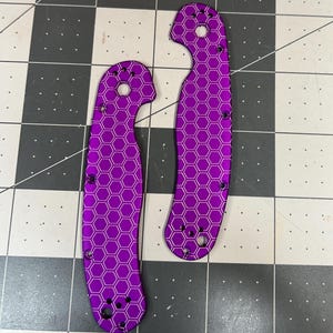 Purple Rat II Aluminum Scales Honey Comb Laser Etched